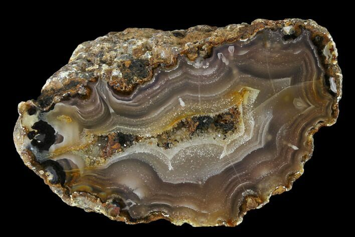 Polished Banded Agate Section #150533